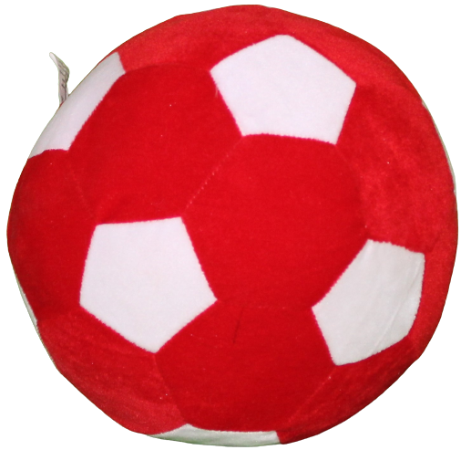 Goldenhub Teddy Football 75 cm Red/White