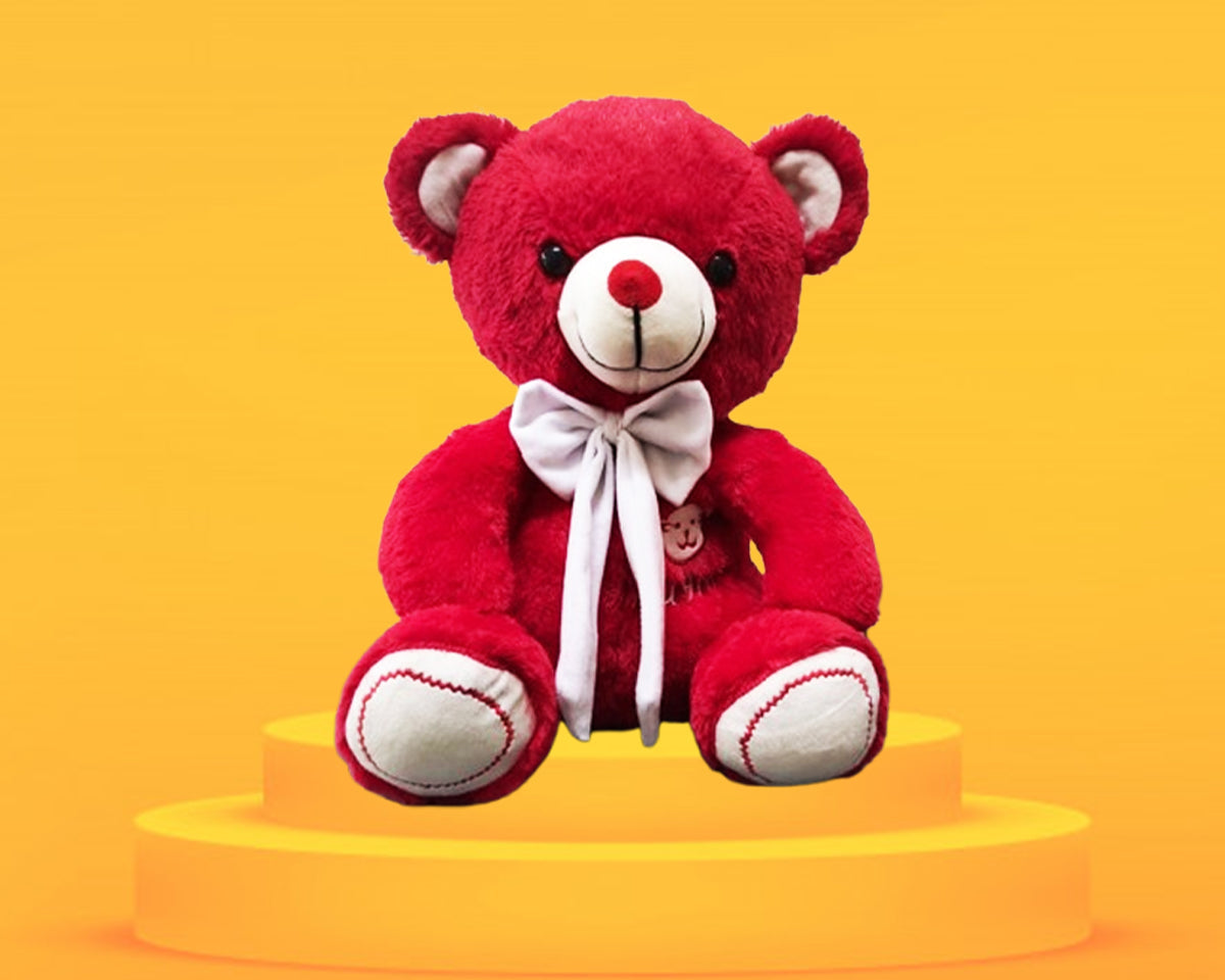 Goldenhub Toys Hug Me Teddy Red 30 CM