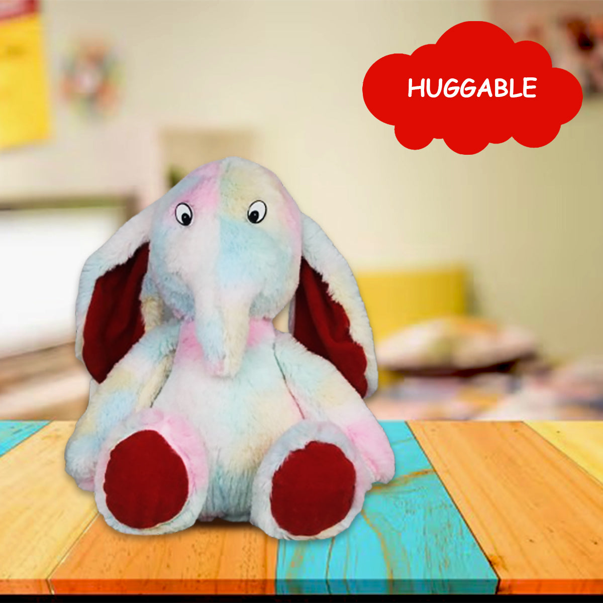 Goldenhub Rainbow Flappy Leg Elephant 35 CM