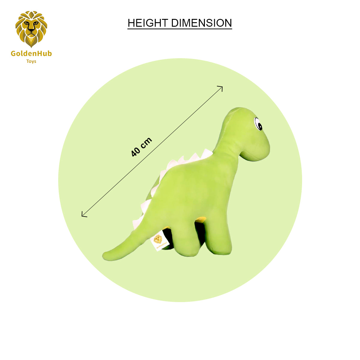 Goldenhub Soft Toy Dinosaur Standing 40 cm