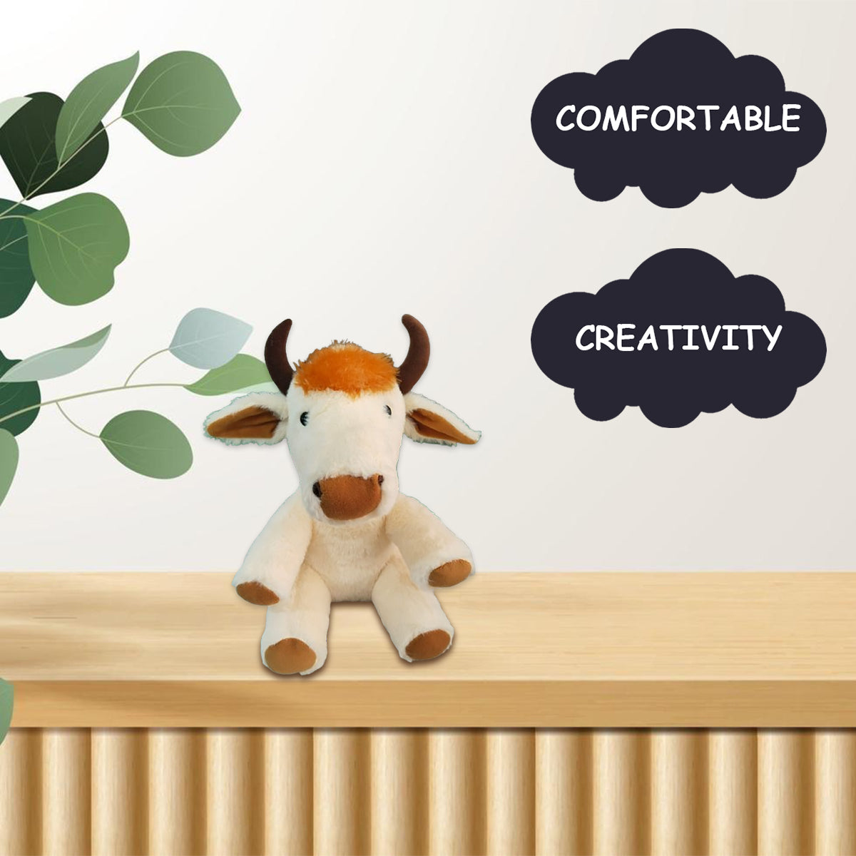 Goldenhub Toys Teddy Sitting Cow 32 CM