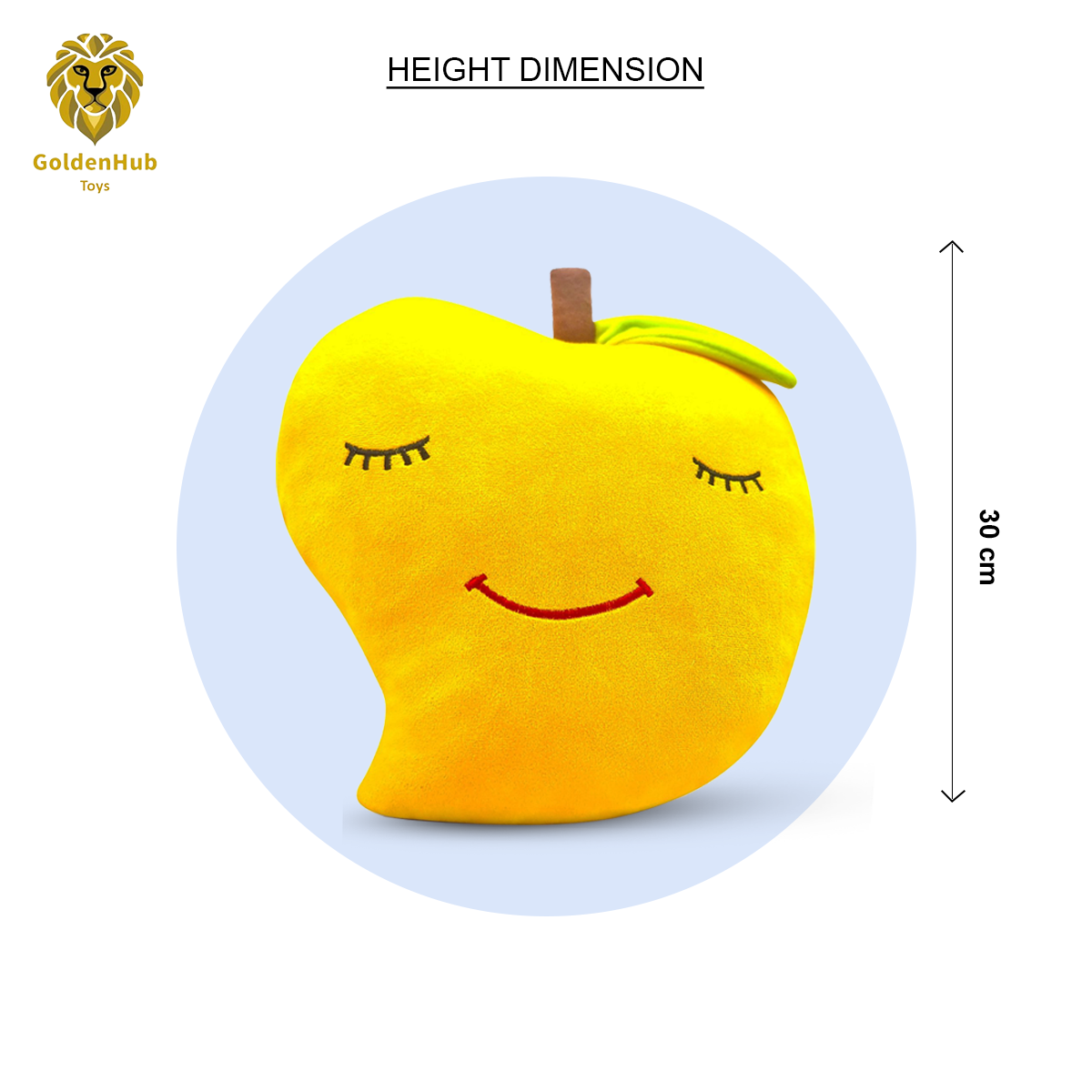 Goldenhub Toy Mango Plush Pillow 30 cm