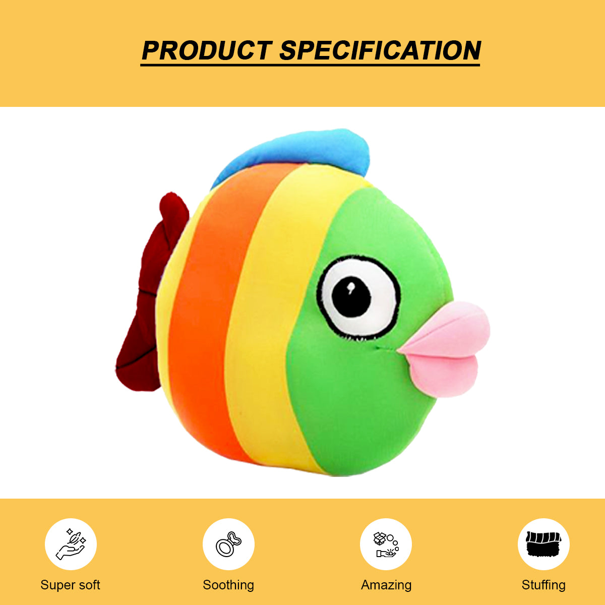 Goldenhub Toys Multicolour Fish 25 CM