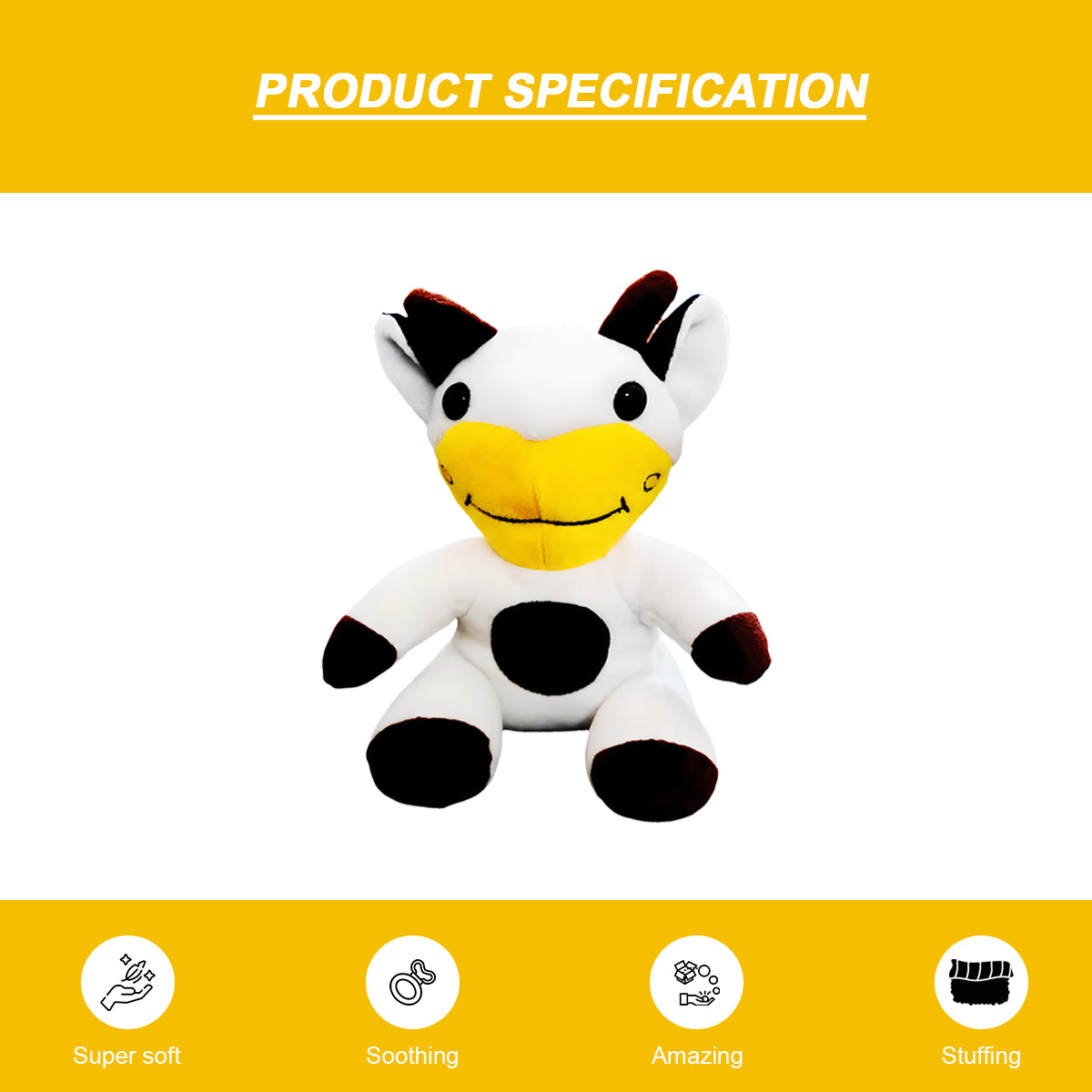 Goldenhub Toys Cow Sitting 25 CM