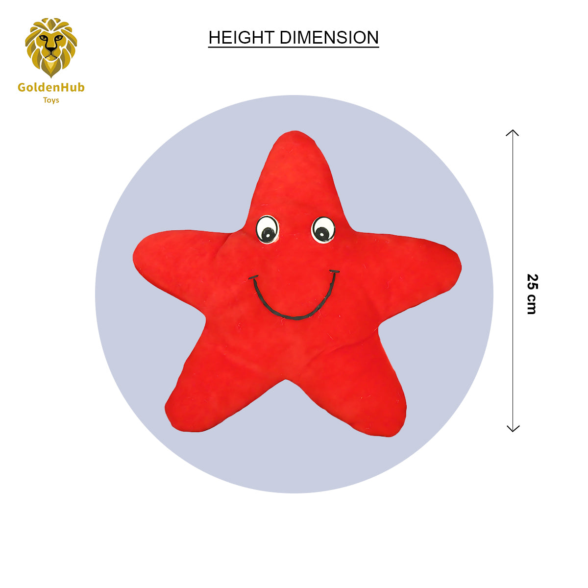 Goldenhub Teddy Red Star Fish 20 cm