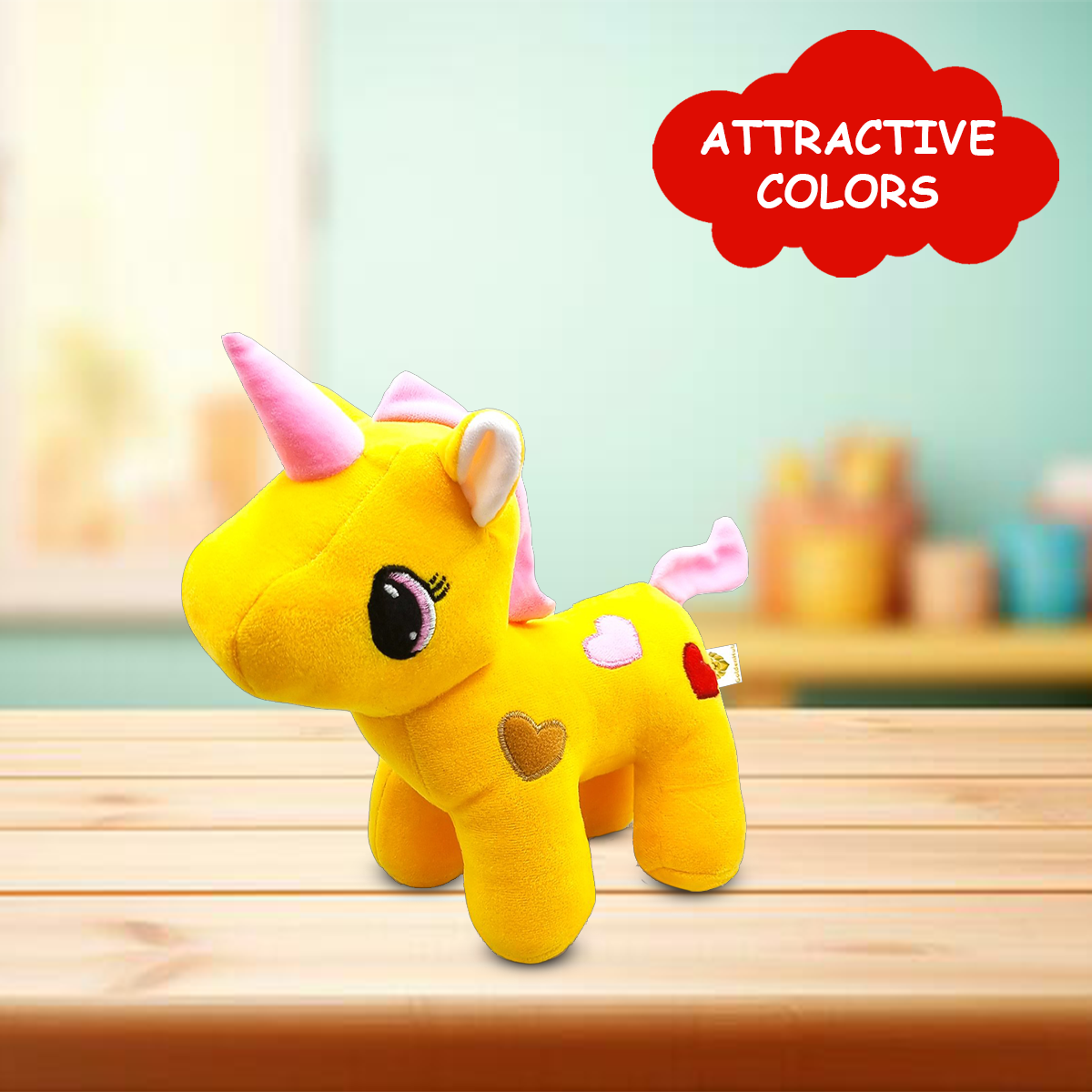 Goldenhub Teddy Standing Unicorn 30 cm