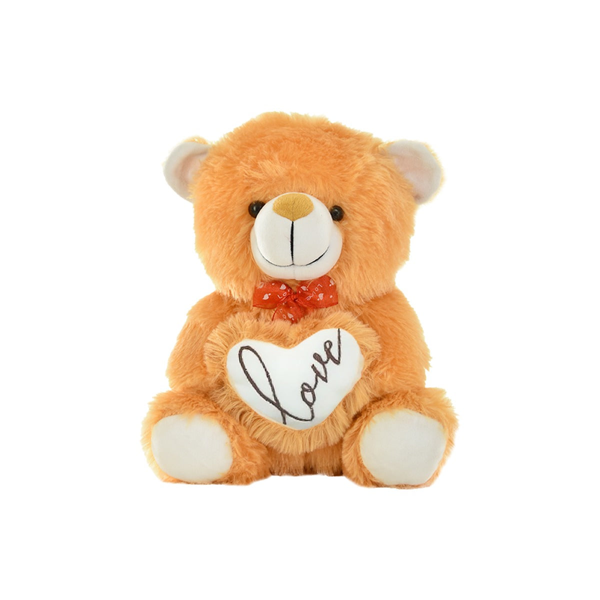 Goldenhub Toys Teddy Sitting With Heart Brown