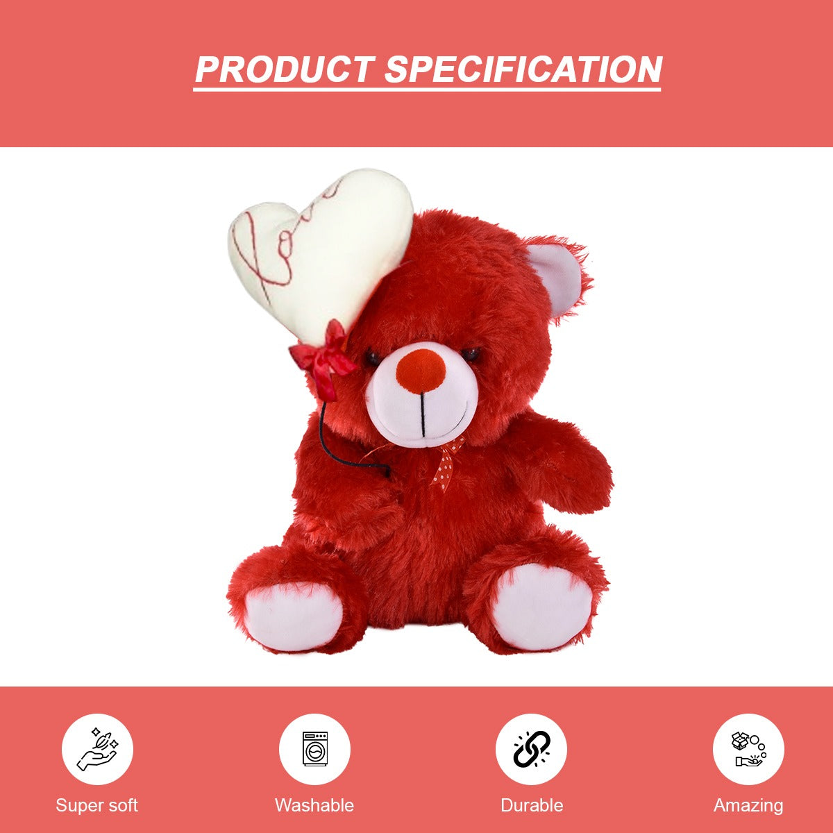 Goldenhub Toys Teddy Bear Sitting With Love