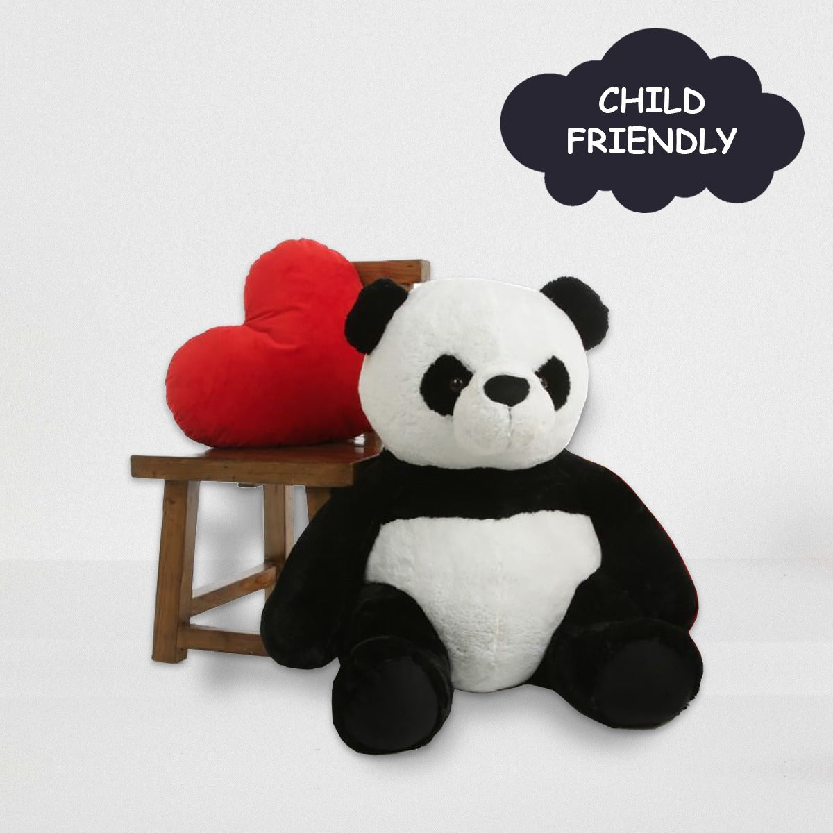 Goldenhub Teddy Panda 60 CM Standing Black & White