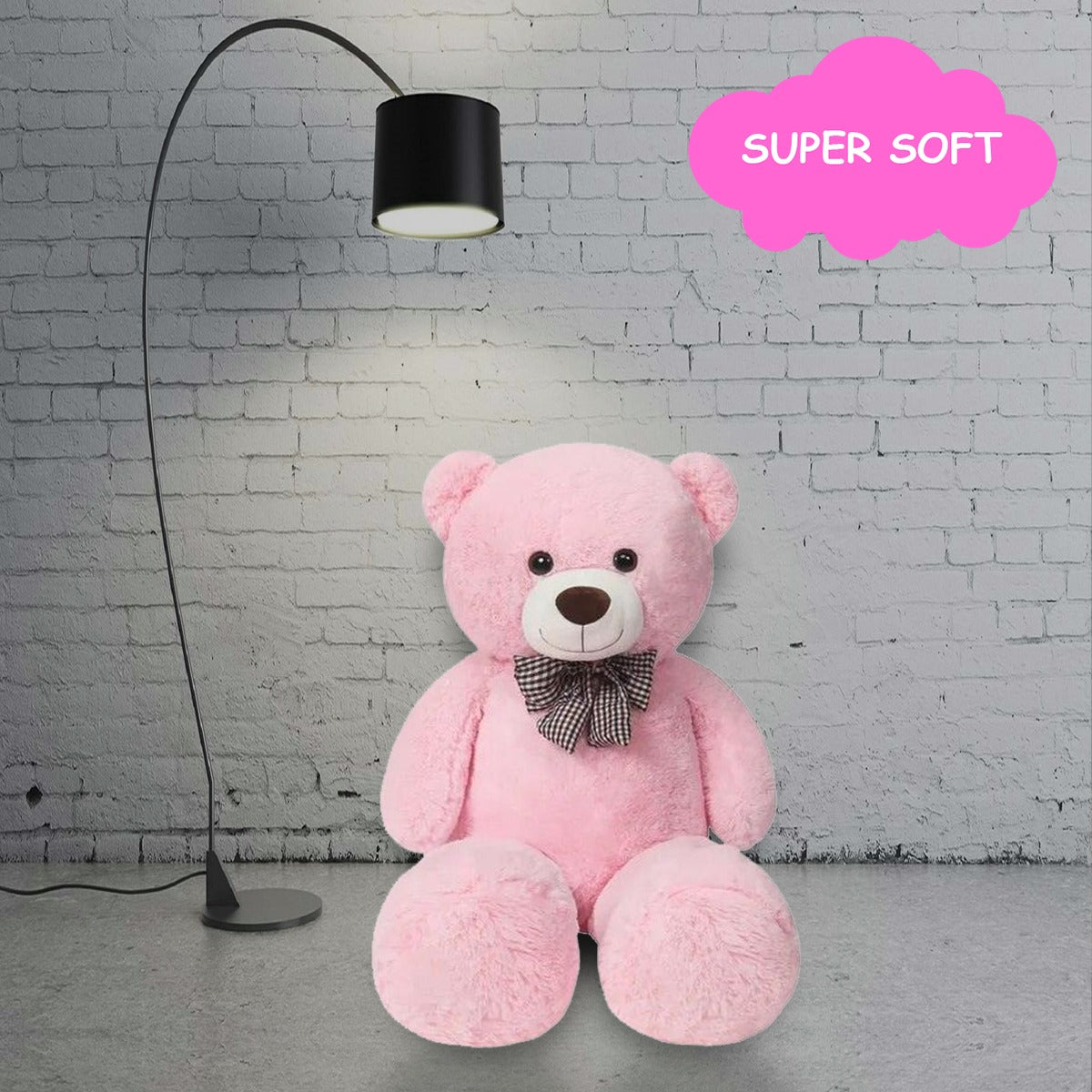 Goldenhub Toys Teddy Bear Premium 60cm  Standing Simple Pink