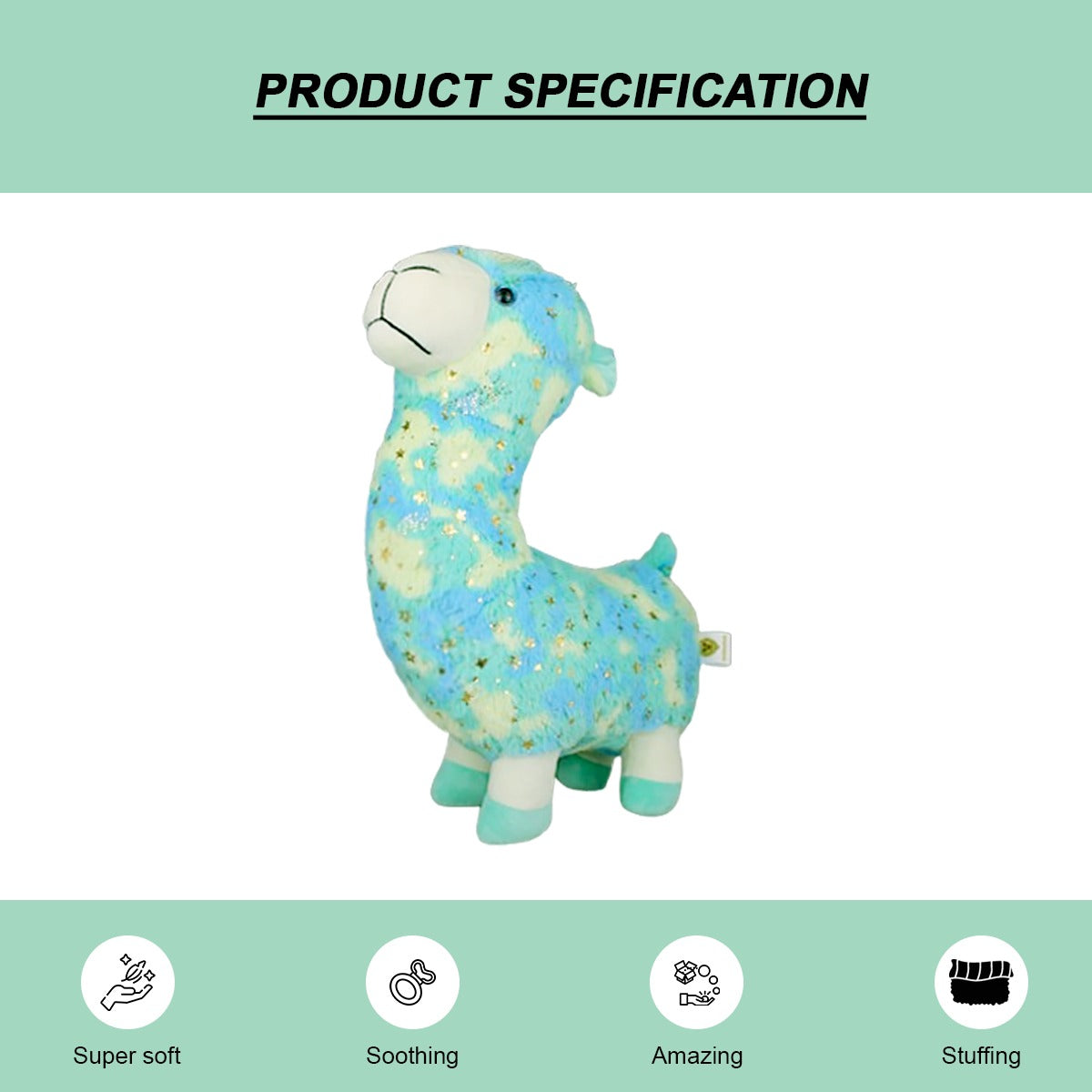 Goldenhub Toys Multicolour Aqua Lama 40 CM