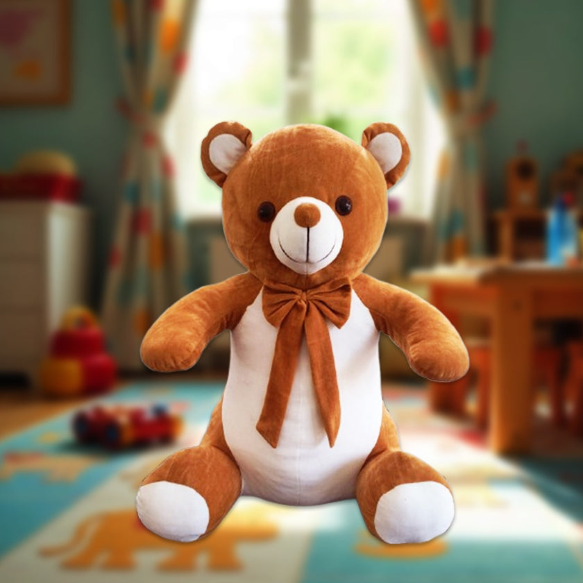 Goldenhub Toys Teddy Sitting Brown & White 70 CM