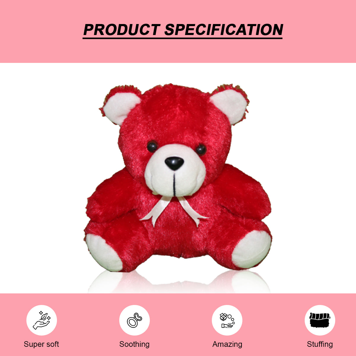 Goldenhub Red Teddy Bear 20 CM